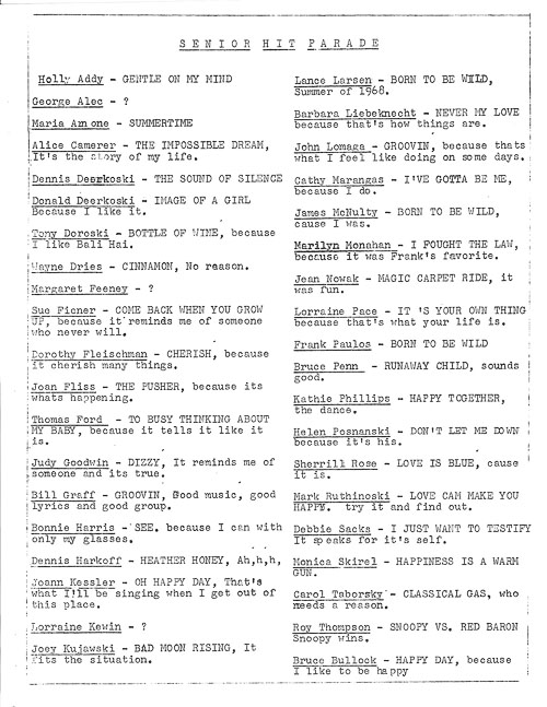 Junior and Senior Year