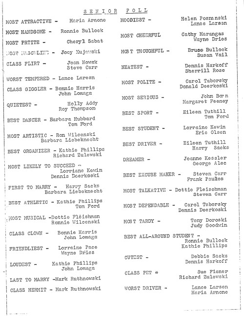 Junior and Senior Year