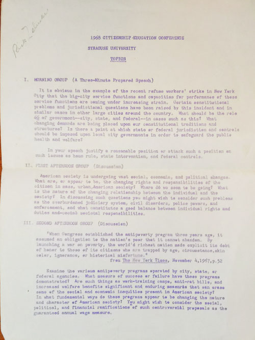 Junior and Senior Year